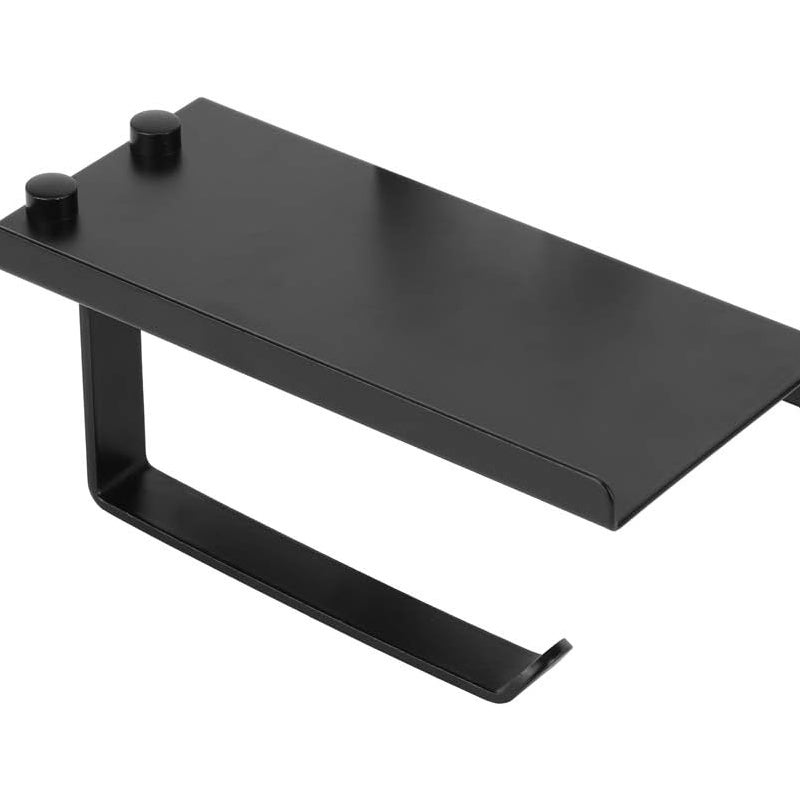 Uchwyt na papier toaletowy czarny uchwyt na chusteczki łazienkowe Nowoczesny dozownik naścienny rolki stylu industrialnym Farmhouse wieszaki ścienne