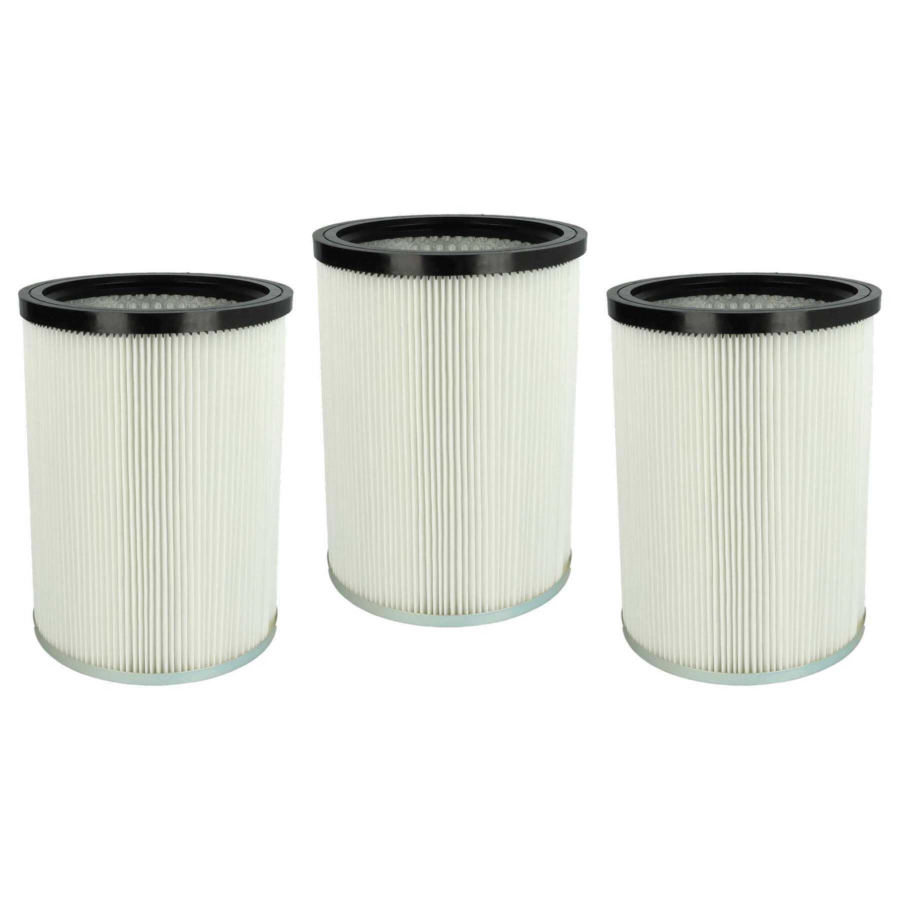 vhbw 3x filtre plissé compatible avec Kärcher NT 70/3 Tc *EU, NT 90/2 Me Classic *AR, NT 90/2 Me Classic *BR 127 V aspirateur - blanc - 5