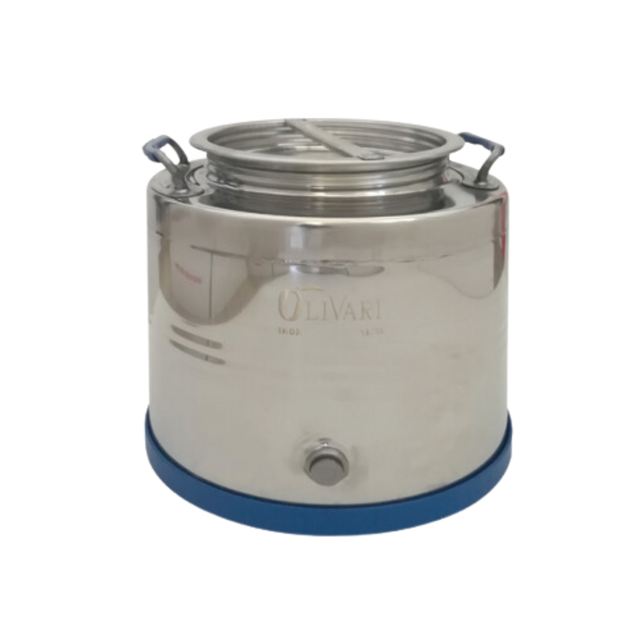 Bidon En Inox 50 Litres – Conteneur à Huile MINOX, Acier 18/10, Fabriqué En Italie