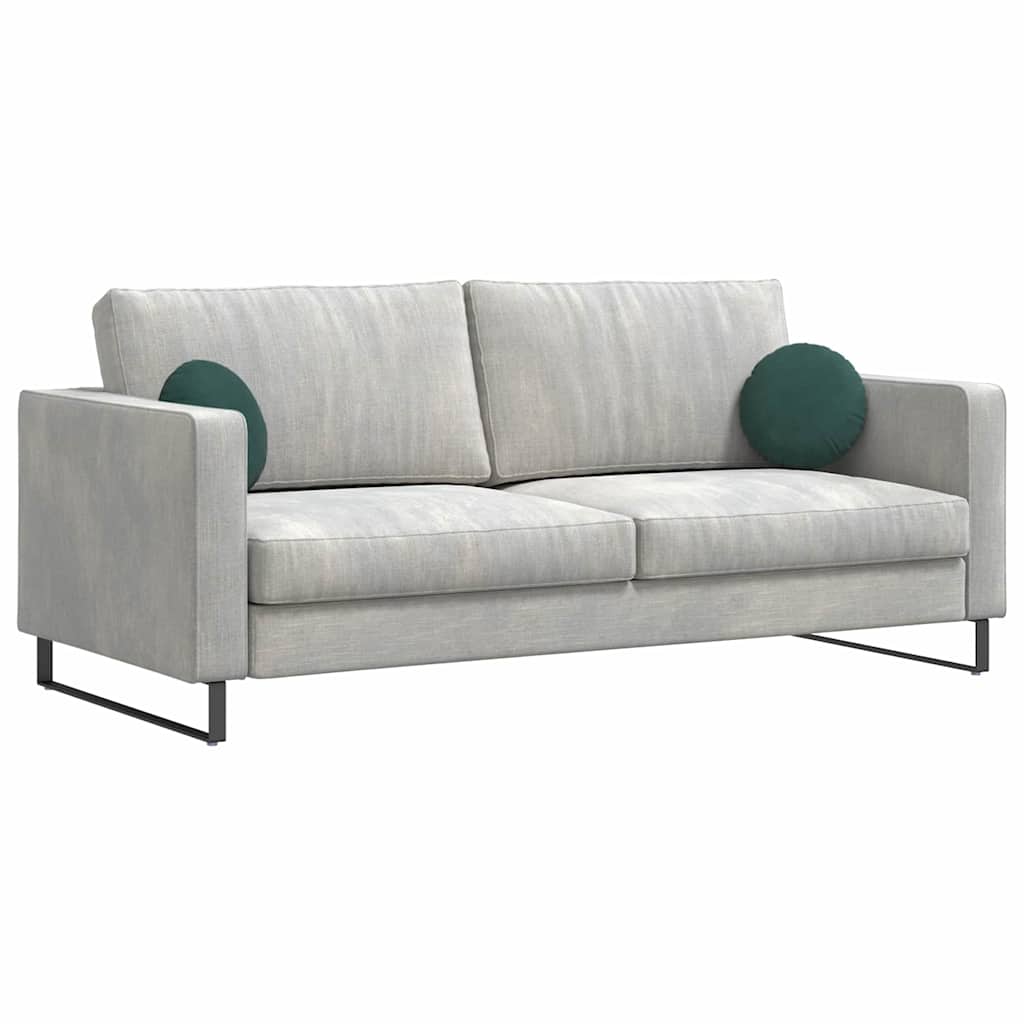Cojines de asiento, 2 piezas, terciopelo, verde oscuro, Ø30 × 13 cm - 3