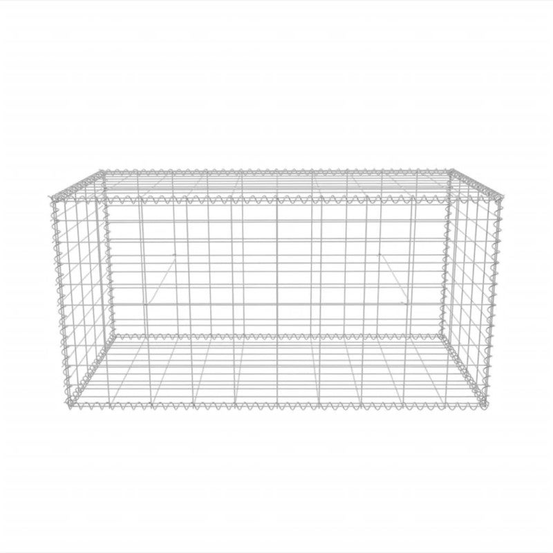 Cesta de muro de gaviones acero galvanizado 100x50x50 cm vidaXL - 4