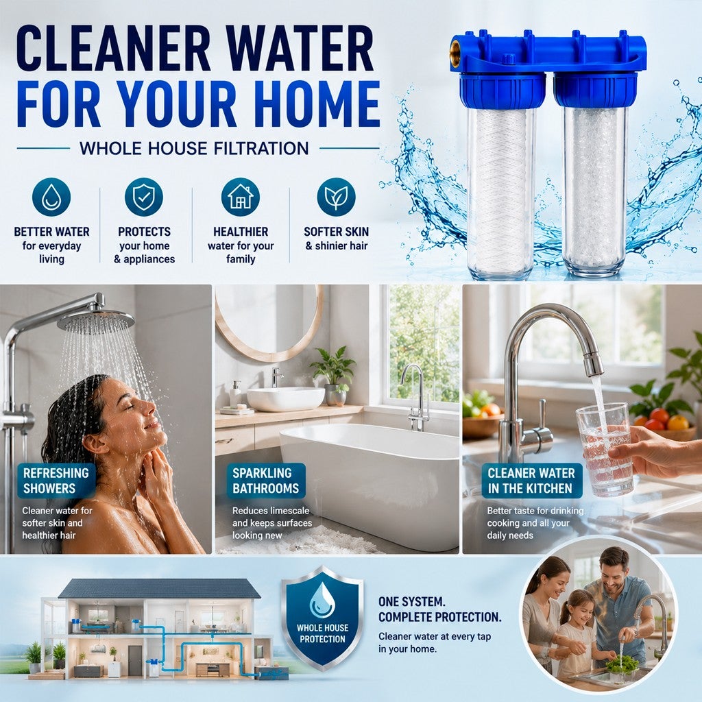 Station de Filtration Eau Double Anti-Calcaire et Anti-Corrosion 1