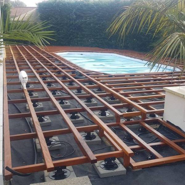 Lambourde en bois exotique 40x60x1550mm naturellement classe 4 - 5