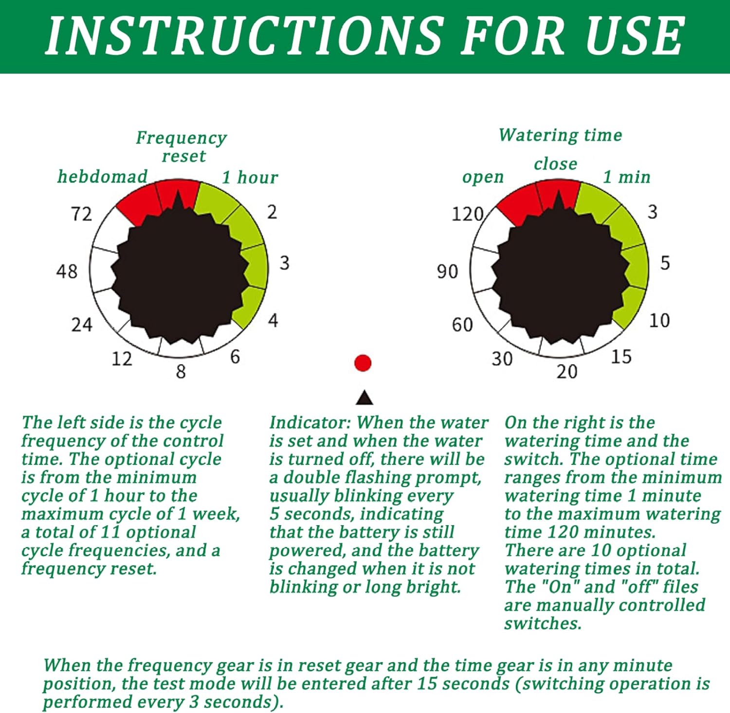 Minuteur d'arrosage programmable, étanche, pour tuyau d'arrosage, système d'arrosage automatique pour jardin, pelouse, plantations, serre, sans piles - 2
