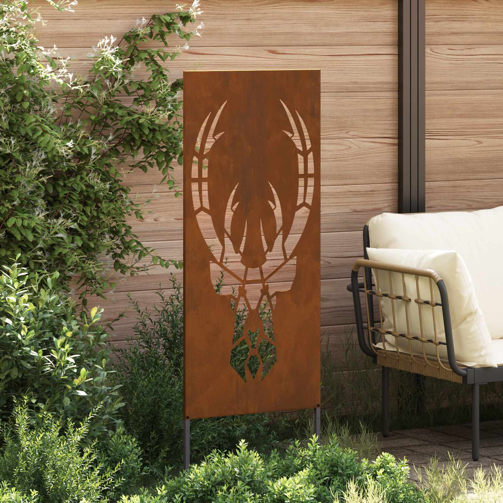 Écran de confidentialité de jardin Rouillé 50 x 140 cm vidaXL - 4