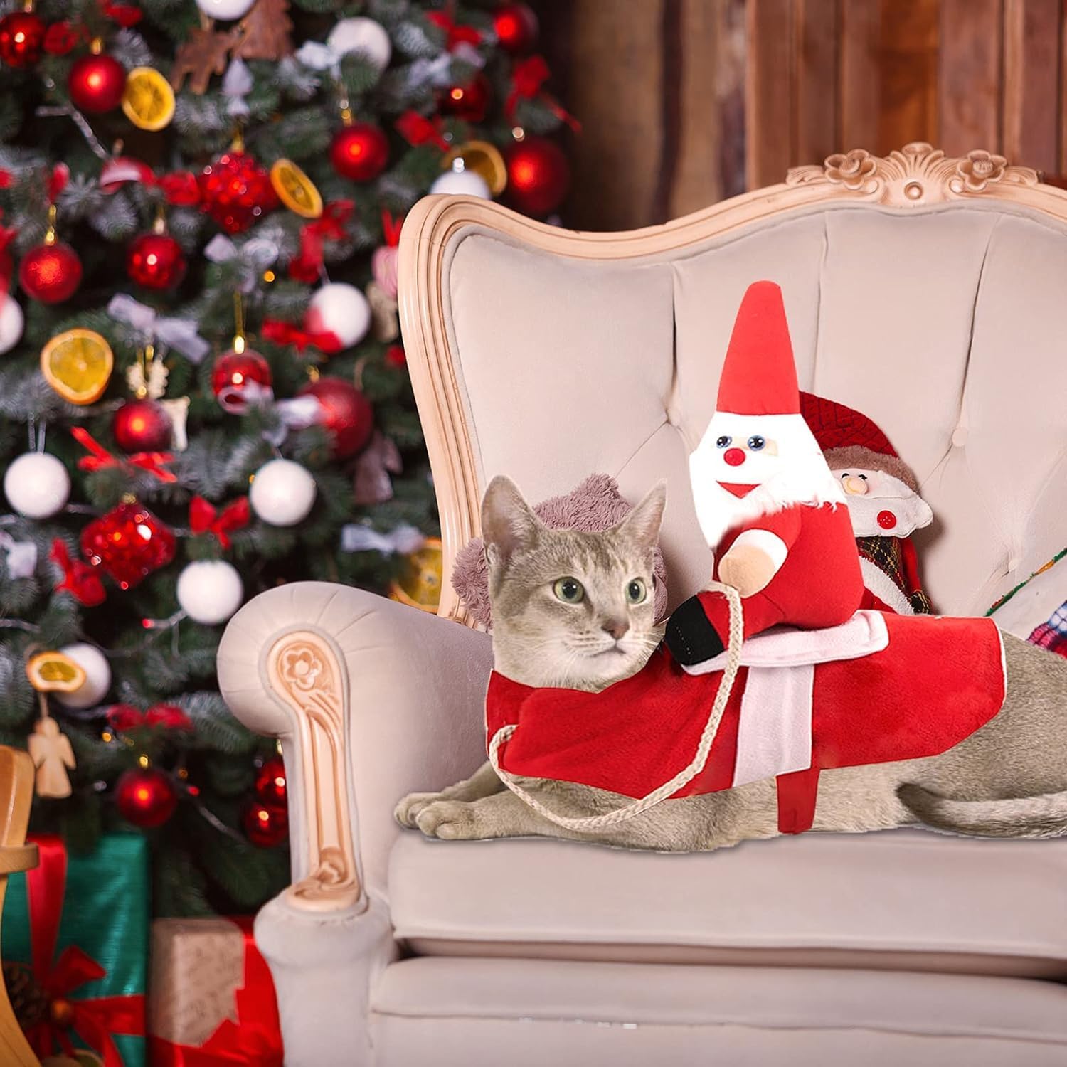 Manteau Père Noël Chien, Vêtements de Noël pour Chien, Noël