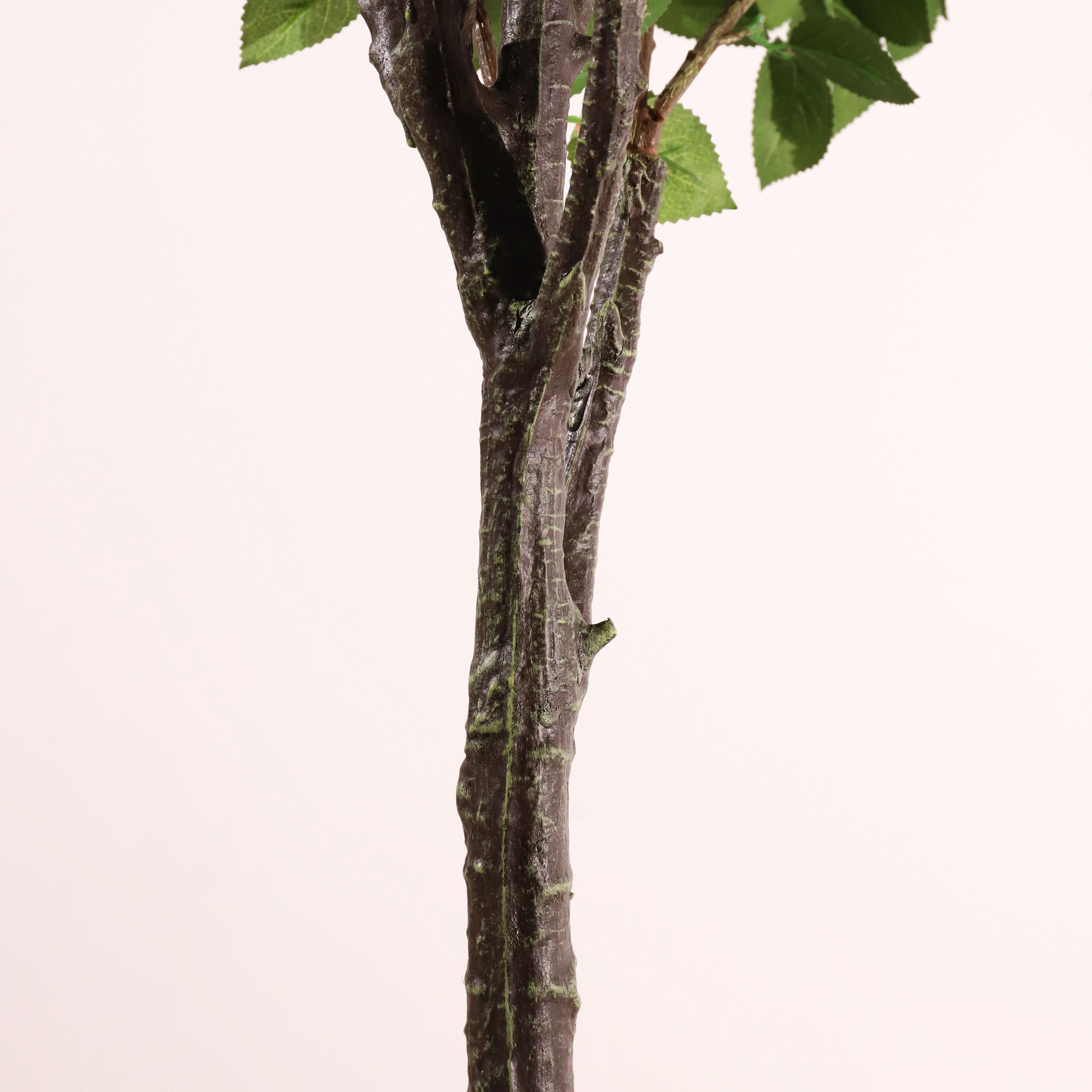 Plante artificielle Rosal Verde y blanco 160 cm | Naturing Monde - Pour intérieur - En pot de 19 cm - 8