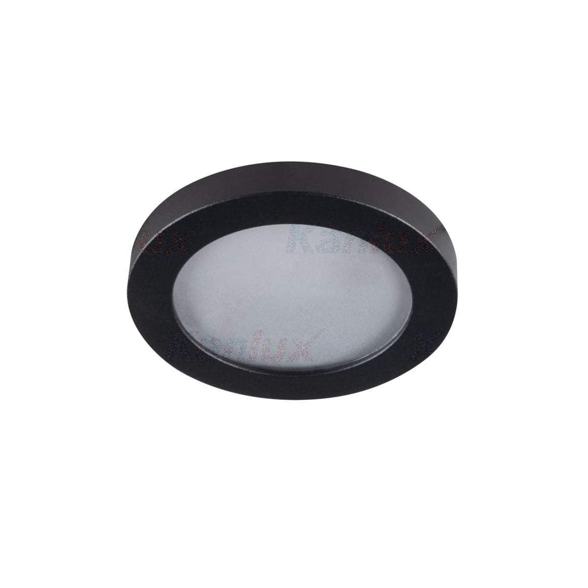 Oprawa sufitowa wpuszczana Flini czarna 1xGX5.3 / GU10x10W okrągła IP44 wym: 8 x 8 cm aluminium Kanlux