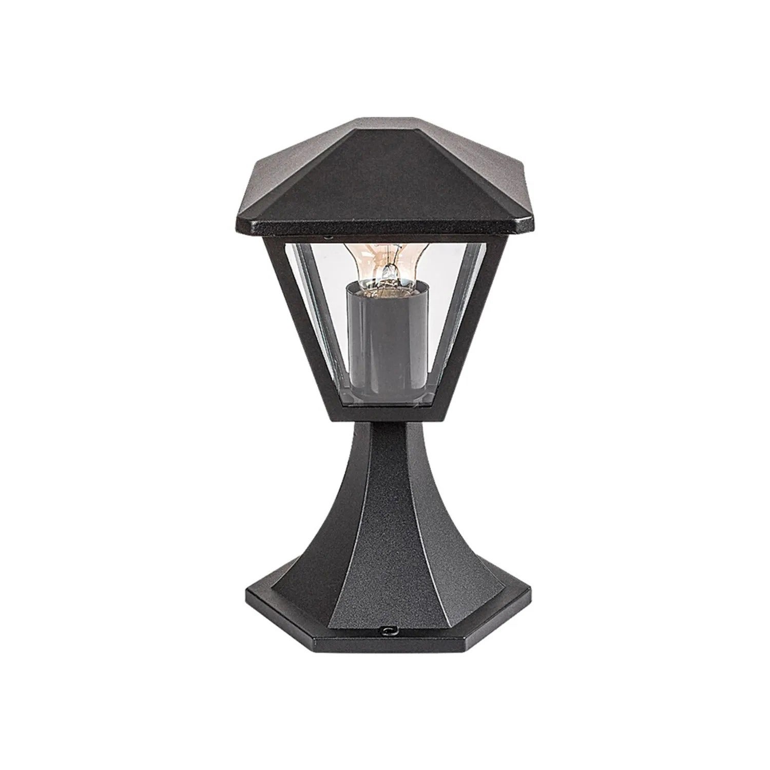 Lampa ogrodowa stojąca Paravento czarna 1xE27x40W IP44 wym: 29 x 16 x 16 cm aluminium Rabalux