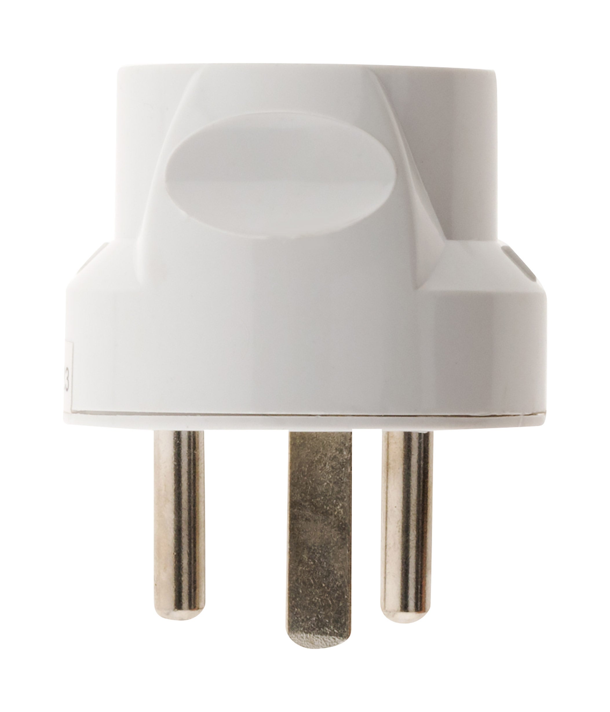Adaptateur transformateur électrique - fiche mâle 20A vers fiche femelle 16A - Blanc - Zenitech - 3