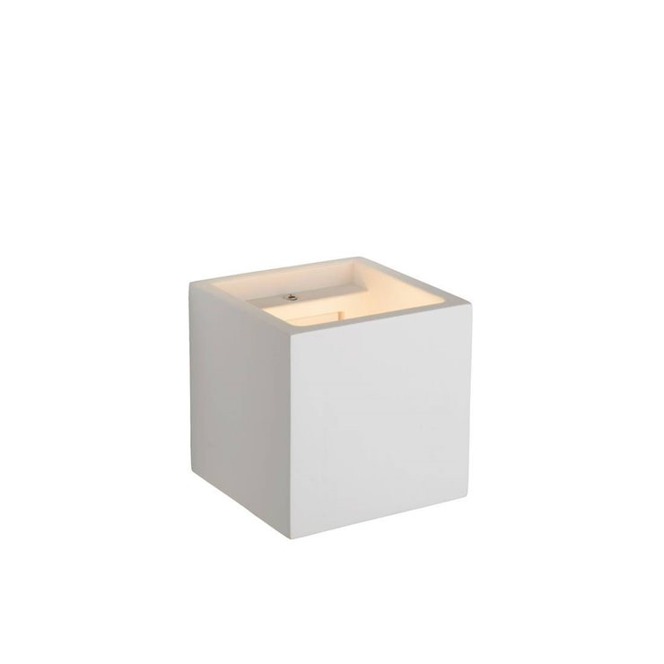 Kinkiet GIPSY biały 1xG9x40W ceramika / gips wym:11,5x11,5x11,5cm IP20 Lucide