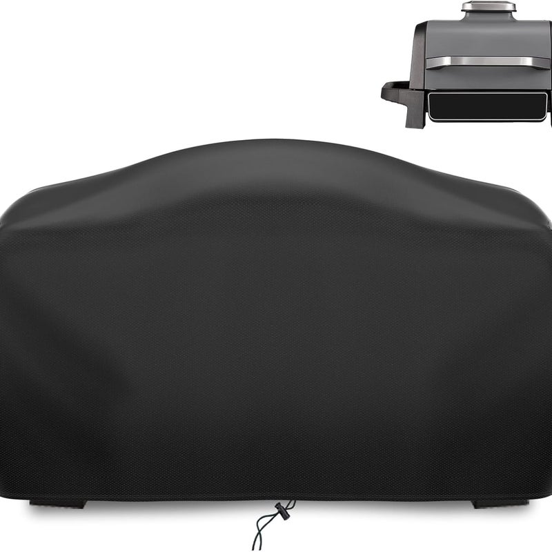 Wysokiej jakości pokrowiec na grill pasujący do grilla Ninja Woodfire z elastyczną taśmą dwoma regulowanymi sznurkami wodoodporny Oxford pyłoszczelny