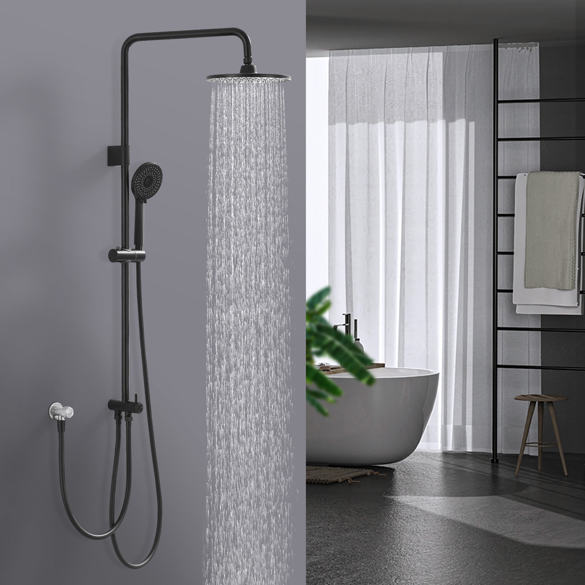 Grifera Ducha Panel Ducha Columna Hidromasaje Bañera Leroy Merlin