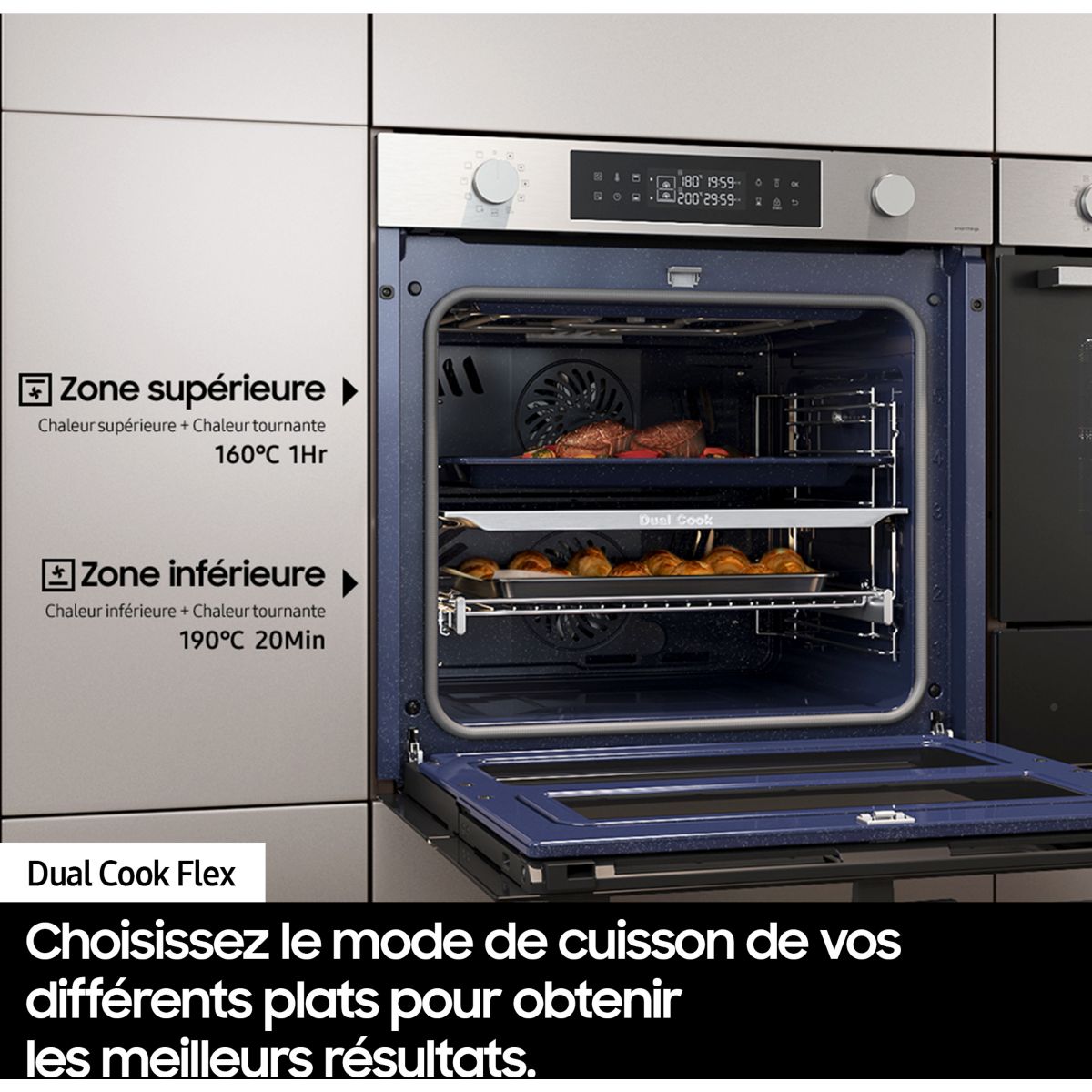 Four encastrable SAMSUNG NV7B45502AK DualCookFlex - 7