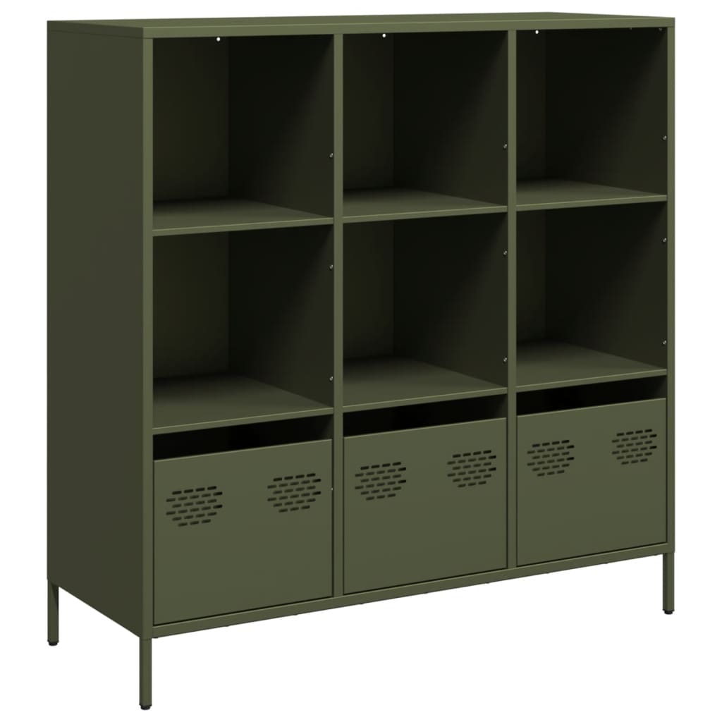 Credenza 140 Cm Moderna Bianco E Blu Scuro – Mobile Buffet Con Ante Effetto Rimbalzo E Gambe In Metallo - 2