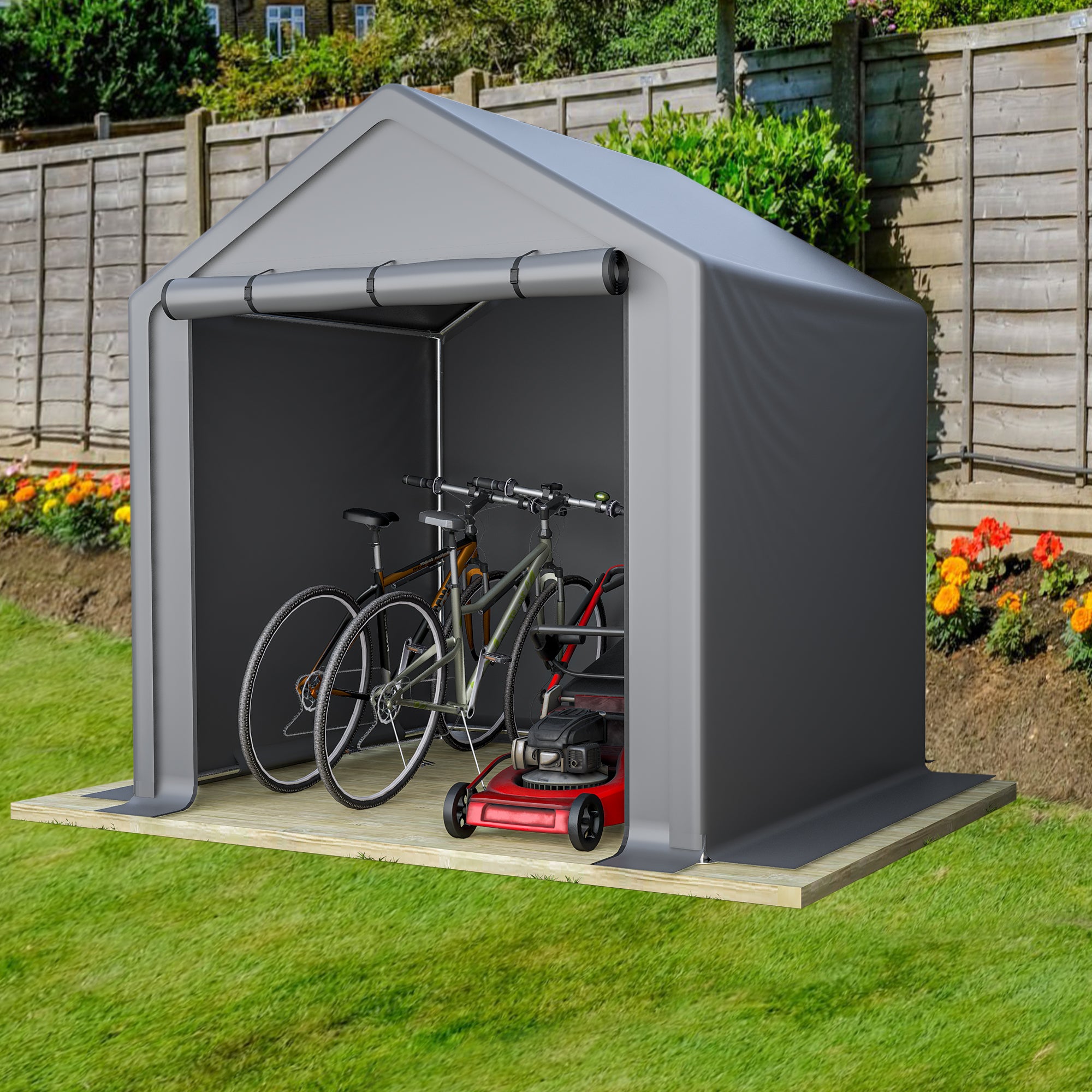 Magazin pentru scule 190x170x200cm, garaj pentru biciclete, magazie pentru scule, cort garaj, cort magazie pentru gradina magazie pentru biciclete