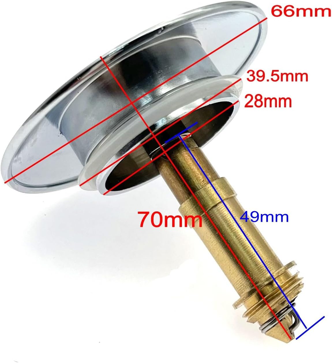 TAPPO LAVABO UNIVERSALE 62MM - CROMATO TINTA UNITA | Leroy Merlin - 3