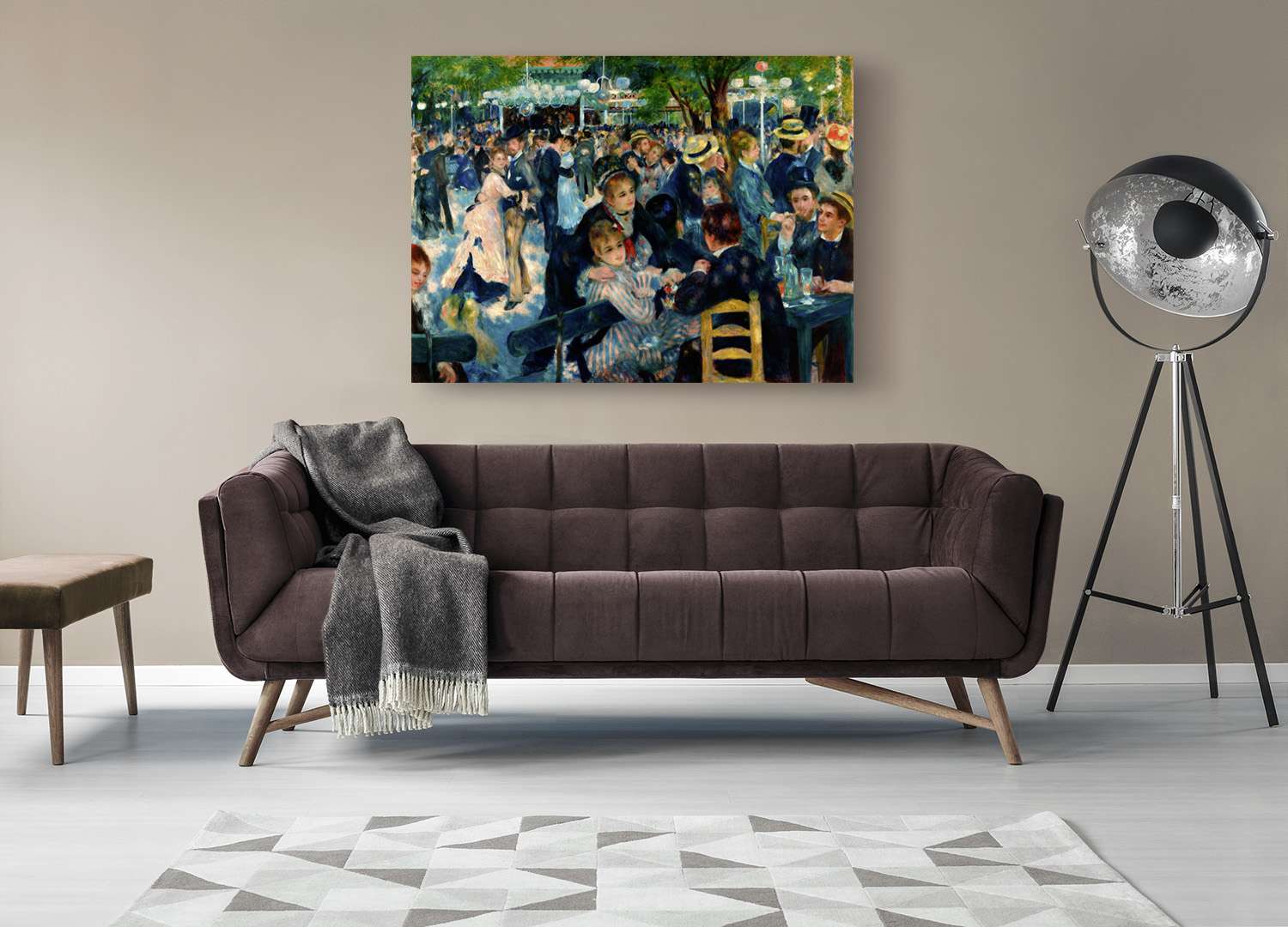 Peinture, impression sur toile - Pierre-Auguste Renoir, Danse au Moulin de la Galette - 70x50 cm - 3