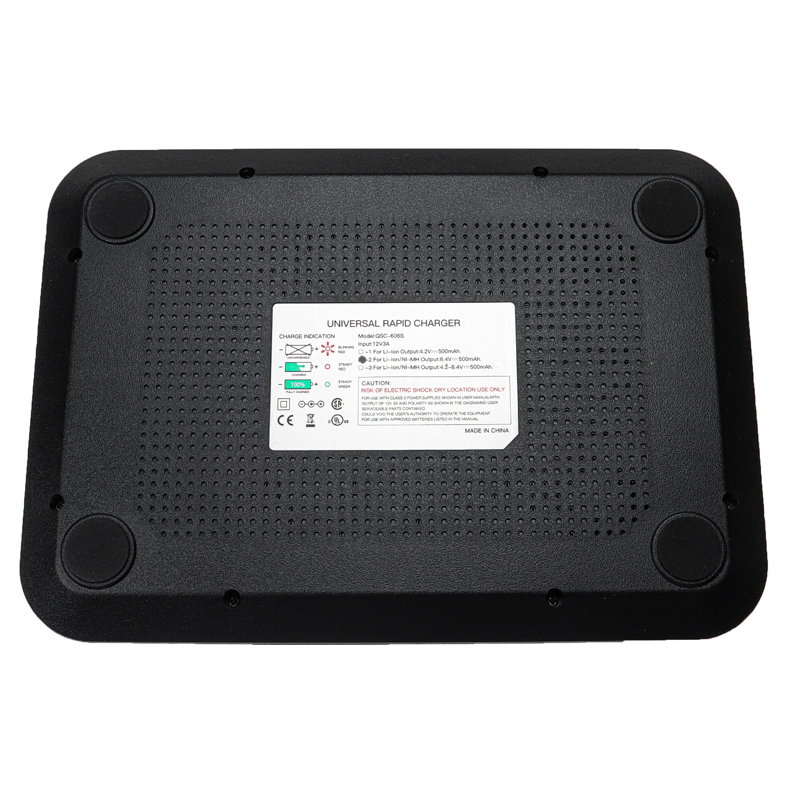 Caricabatterie 6 Slot Per Radio Baofeng UV-5R - Stazione Ricarica Con Alimentatore 8.4V