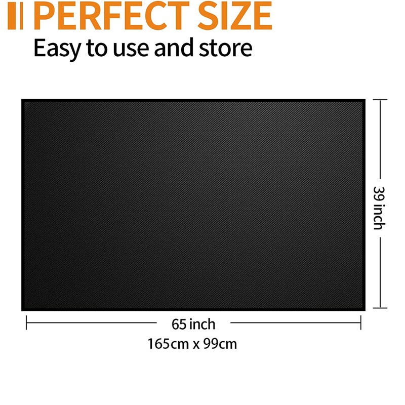 Tapis ignifuge isolant thermique noir, résistant à la chaleur jusqu'à 1093°C, 122cm*76cm - 6