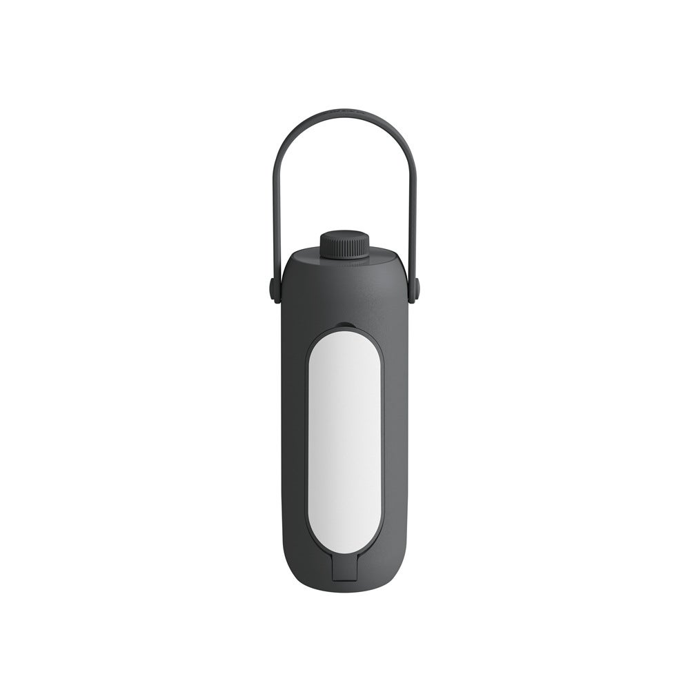 Akumulatorowa lampa kempingowa LED, 10 000 mAh, konstrukcja latarki, rozsuwany klosz, kolor szary