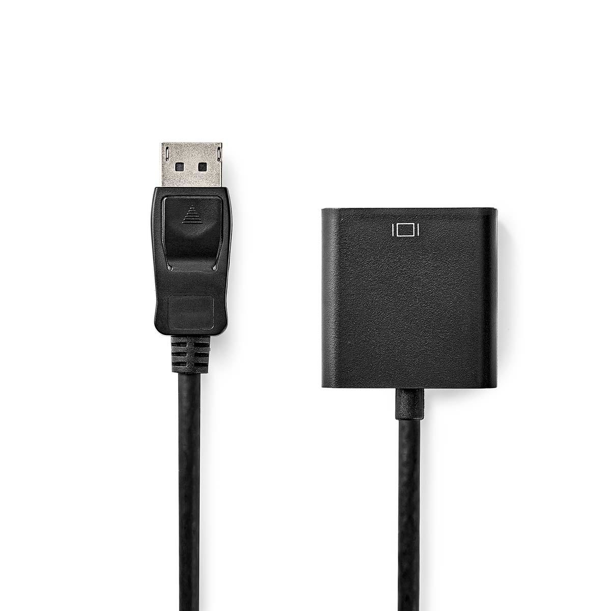 Nedis cavo convertitore VGA femmina adattatore DisplayPort maschio, 1080P Nedis cavo convertitore VGA femmina adattatore DisplayPort maschio, 1080P