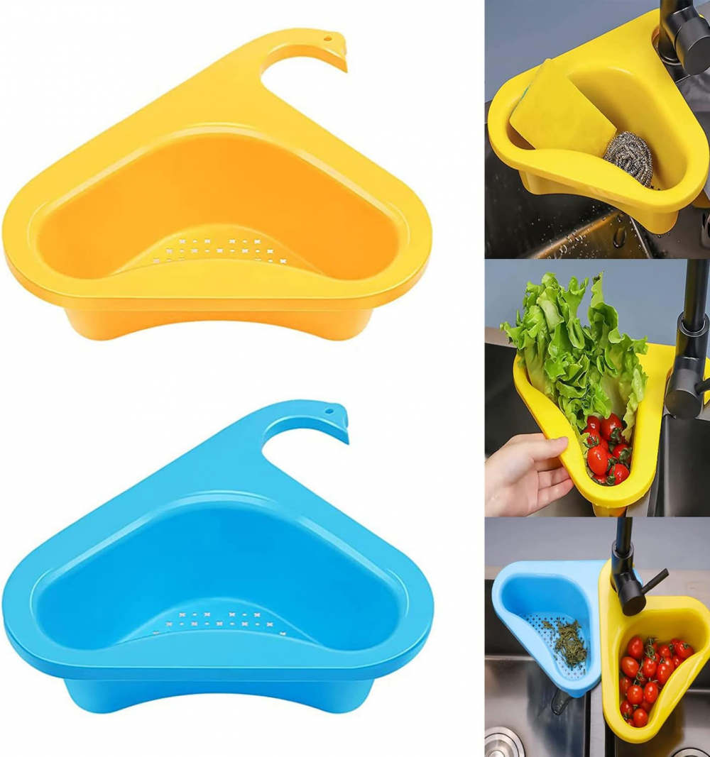Grande doppia cucina in plastica scolapasta per frutta e verdura semplice per us
