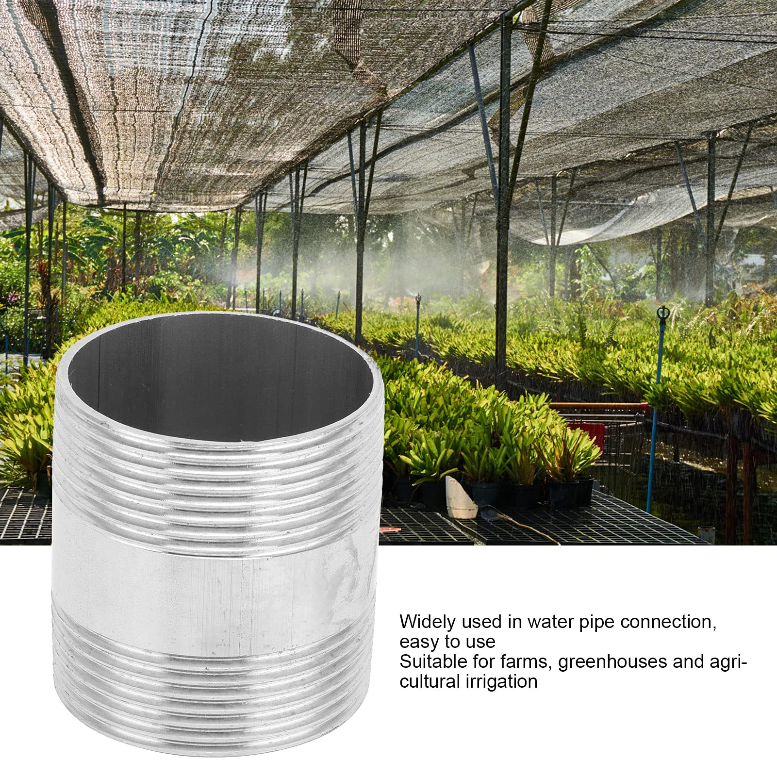 Joyway Raccordo Per Tubo Giardino 1/2" Con Morsetto In Acciaio Inox: Adattatore In Ottone Per Irrigazione, Lavaggio E Barca - 2
