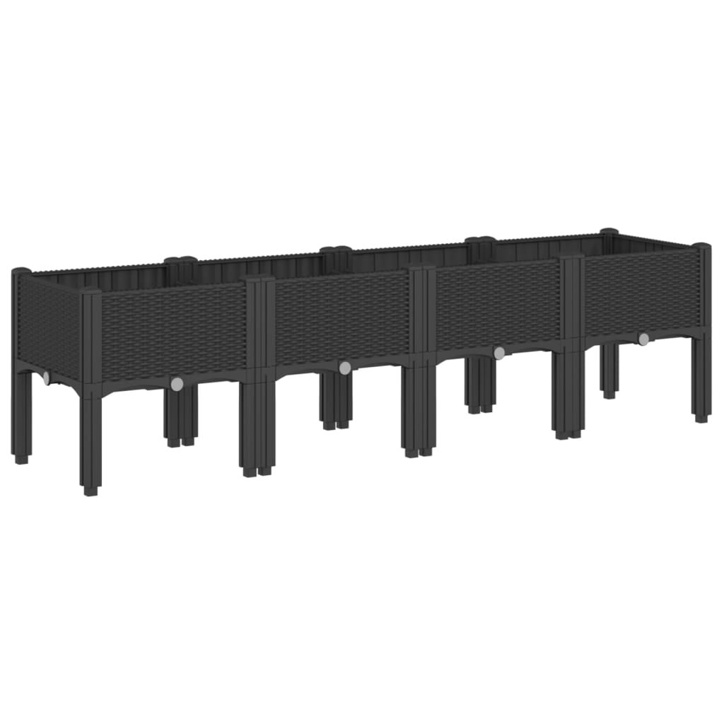 Jardinera De Madera Marrón Con Inserto De Plástico 40 X 18 X 15 Cm Kotarbau 94604057