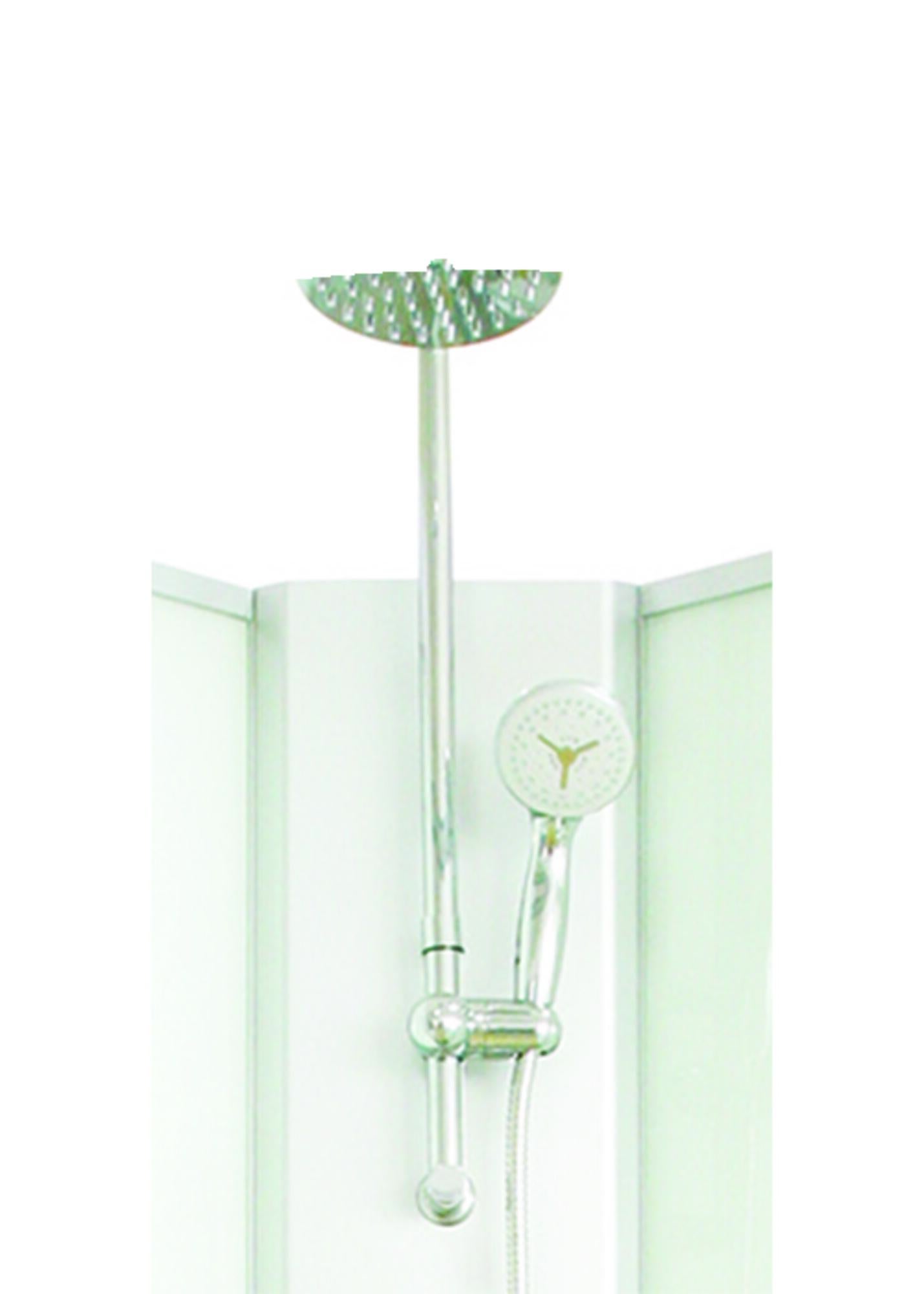 ONDEE - Cabina de ducha hidromasaje AMELIA Blanca - En kit - cuarto de círculo 90cm - 3