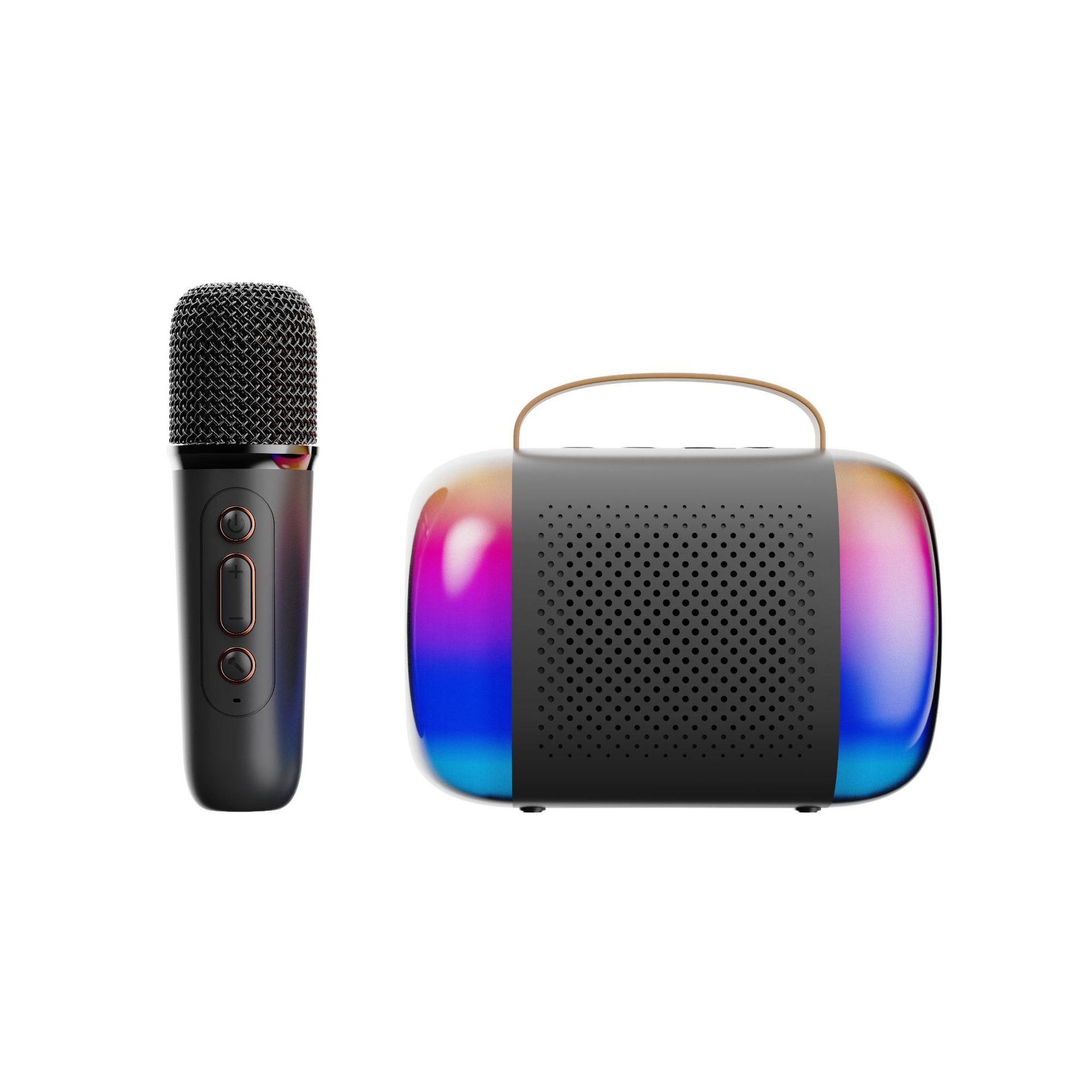 AUNA SingSing BT - Système de karaoké Lecteur CD de karaoké Mobile avec écran LED et Effets