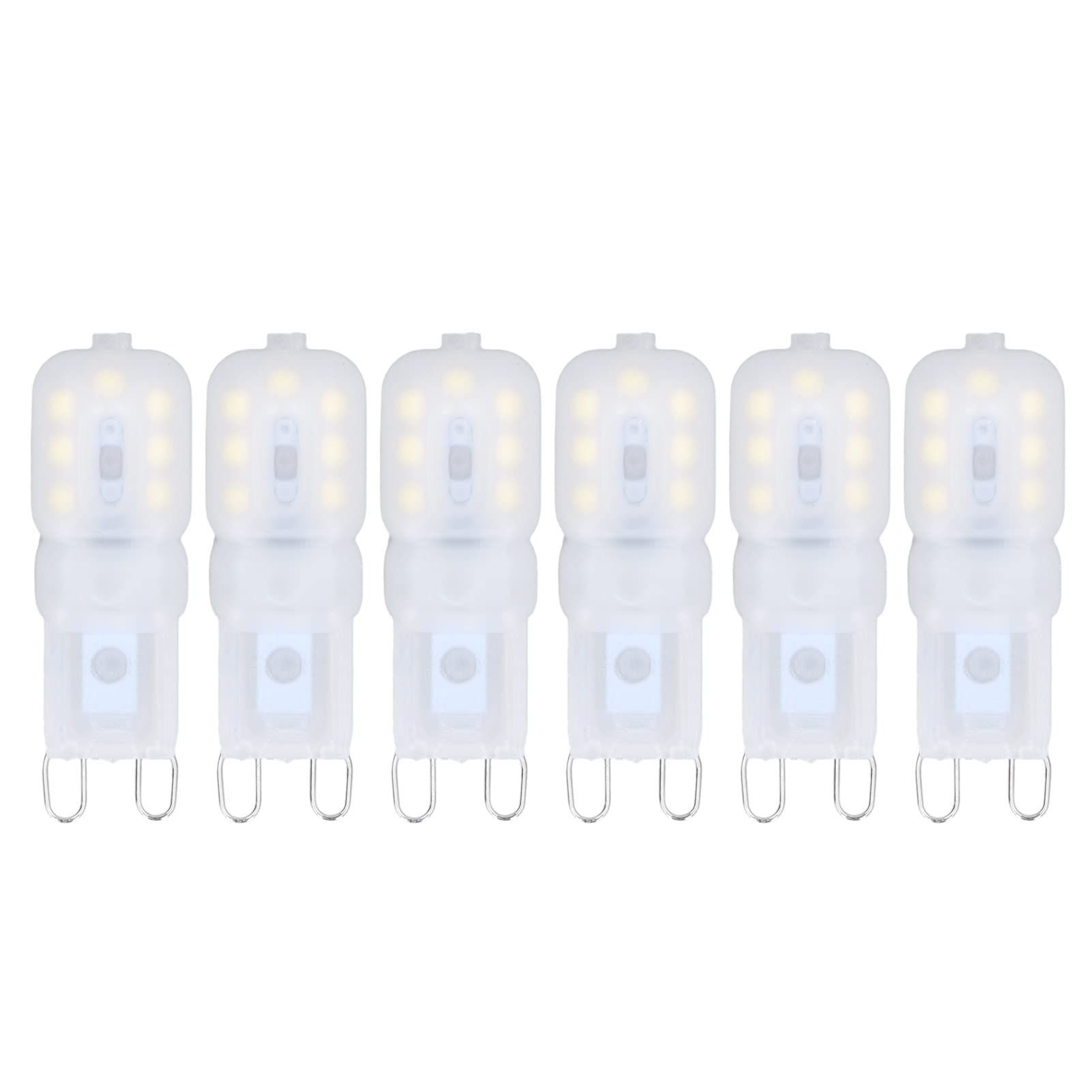 Garosa Lampadine LED G9 3W - Pacco Da 6, Luce 360° A Risparmio Energetico Per Lampadari E Applique, 50.000 Ore