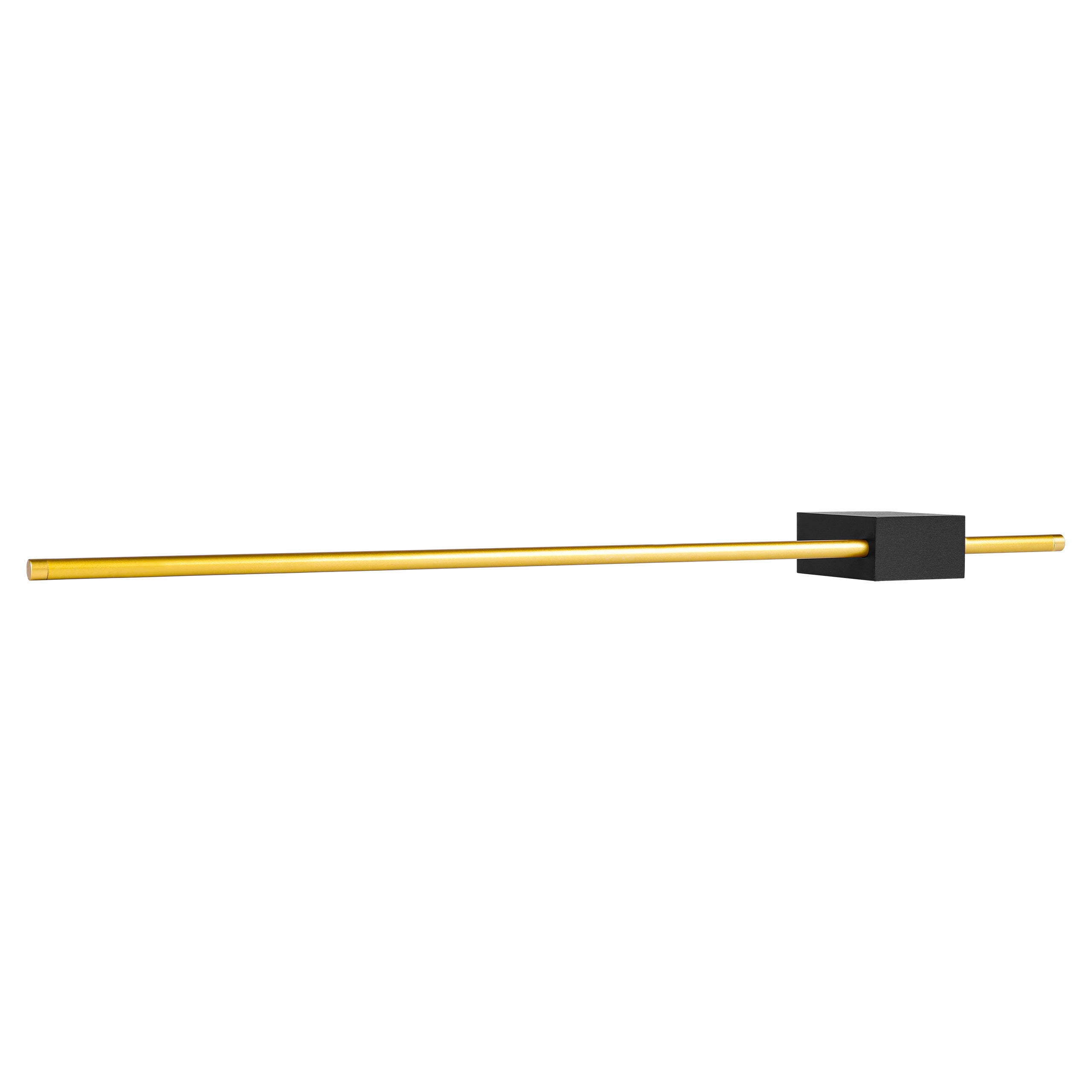 Kinkiet ścienny LED Como 60cm 6W IP20 4000K wewnętrzny zloty czarny lampa MasterLED - 5