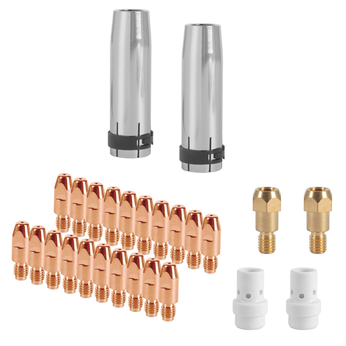 STAHLWERK MIG MAG Set de 26 pièces d'usure AK36 MB36 Accessoires pour ...