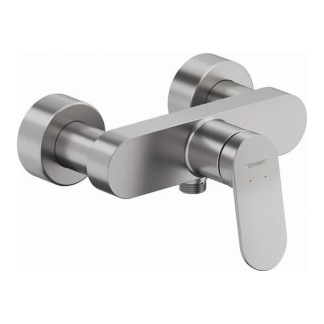 DURAVIT Wave mezclador de ducha mecánico de acero inoxidable cepillado