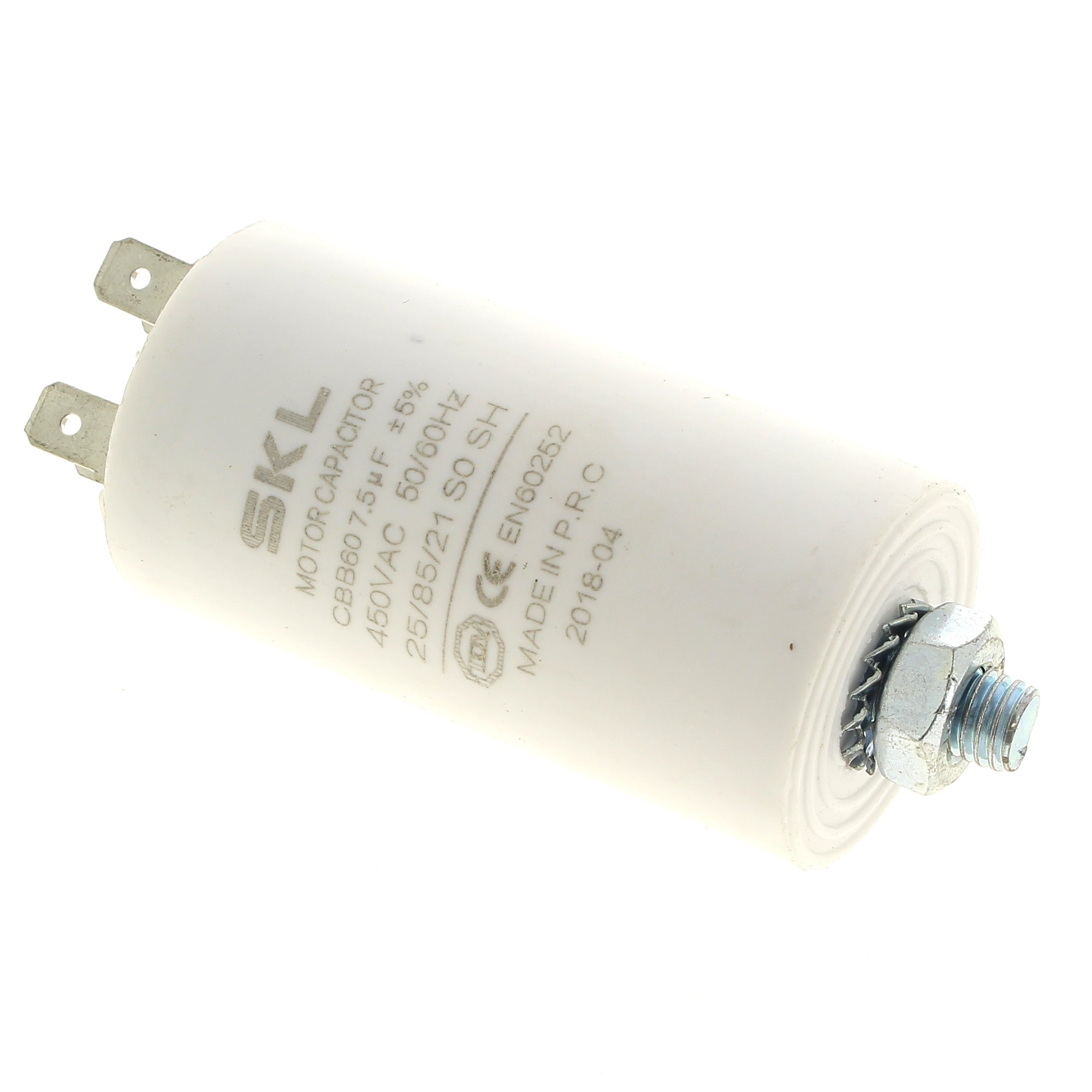 Condensateur 7.5µF 420-450V Pour Sèche-linge Candy - Réf C00095649, Neuf Sous Blister, Garantie 2 Ans