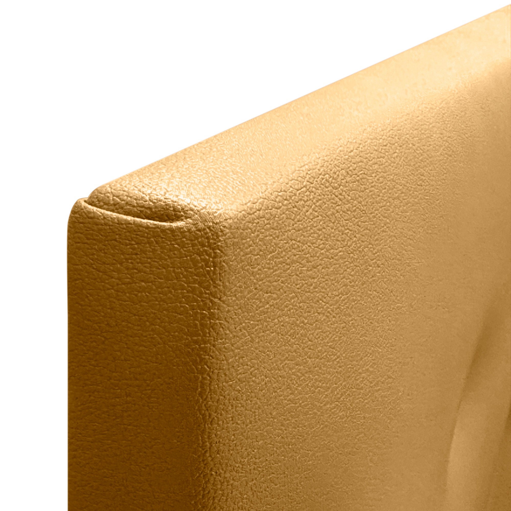 DHOME Cabecero de Polipiel Liso cabeceros Cabezal tapizado Cama (Polipiel Dorado, 135cm (Camas 120/135/140)) - 5