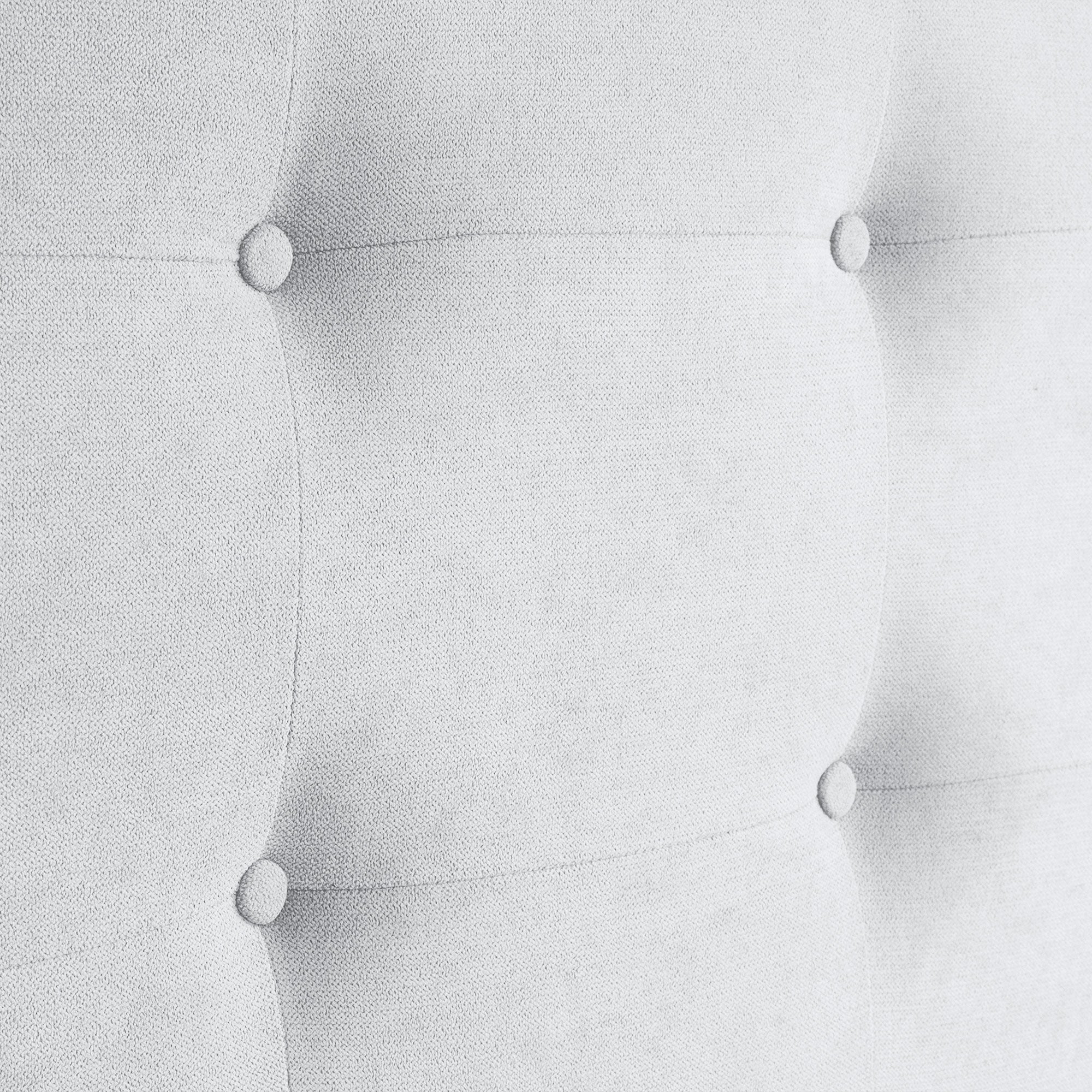 DHOME Cabeceira de cama Capitoné até ao chão Tecido ACUALINE Estofado 8cm para Quarto de Cama (150cm, Branco) - 2