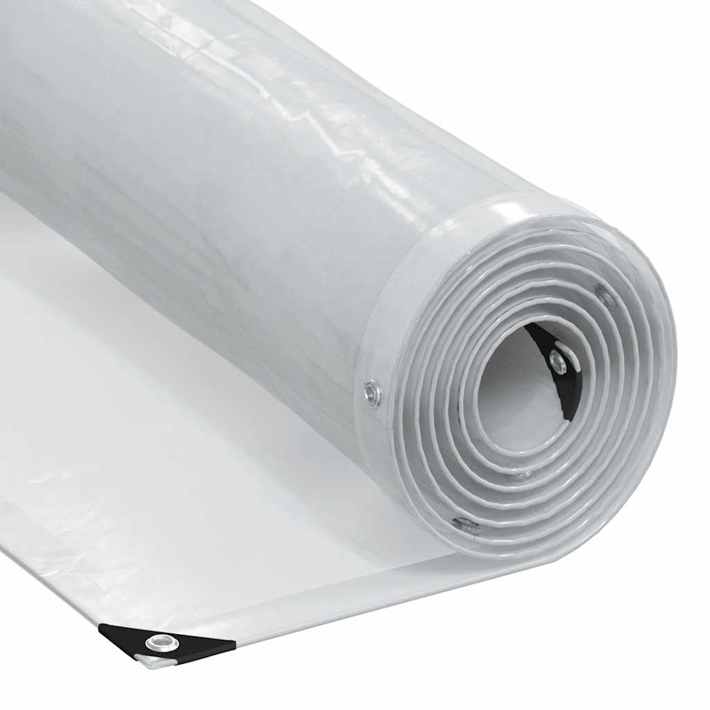 Maison exclusive - lona transparente con ojales polietileno 12x12 m