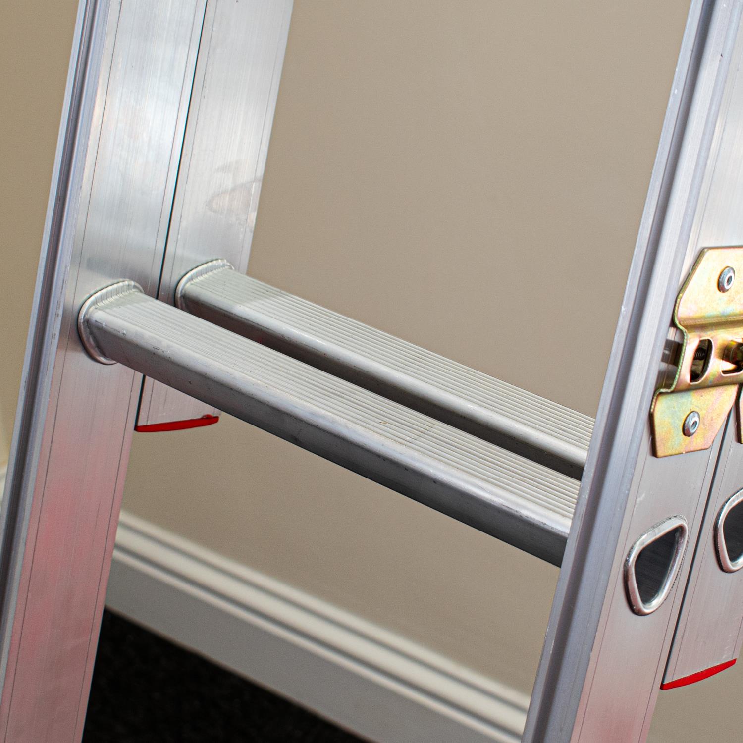 Échelle de grenier coulissante aluminium 2 sections avec main courante, Charge max. 150 kg, EN14975, BPS Depot - 5