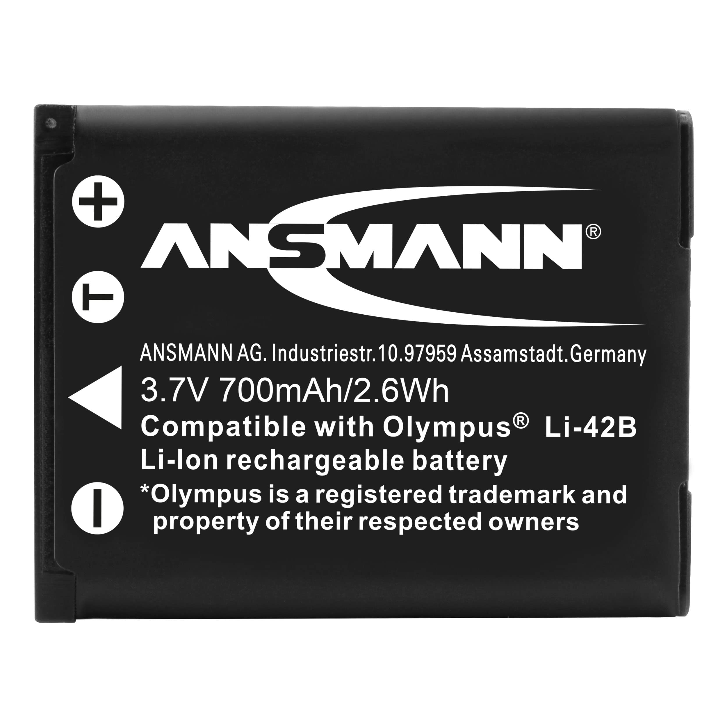 ANSMANN Batterie Pour Appareil Photo Olympus® (1 Pce