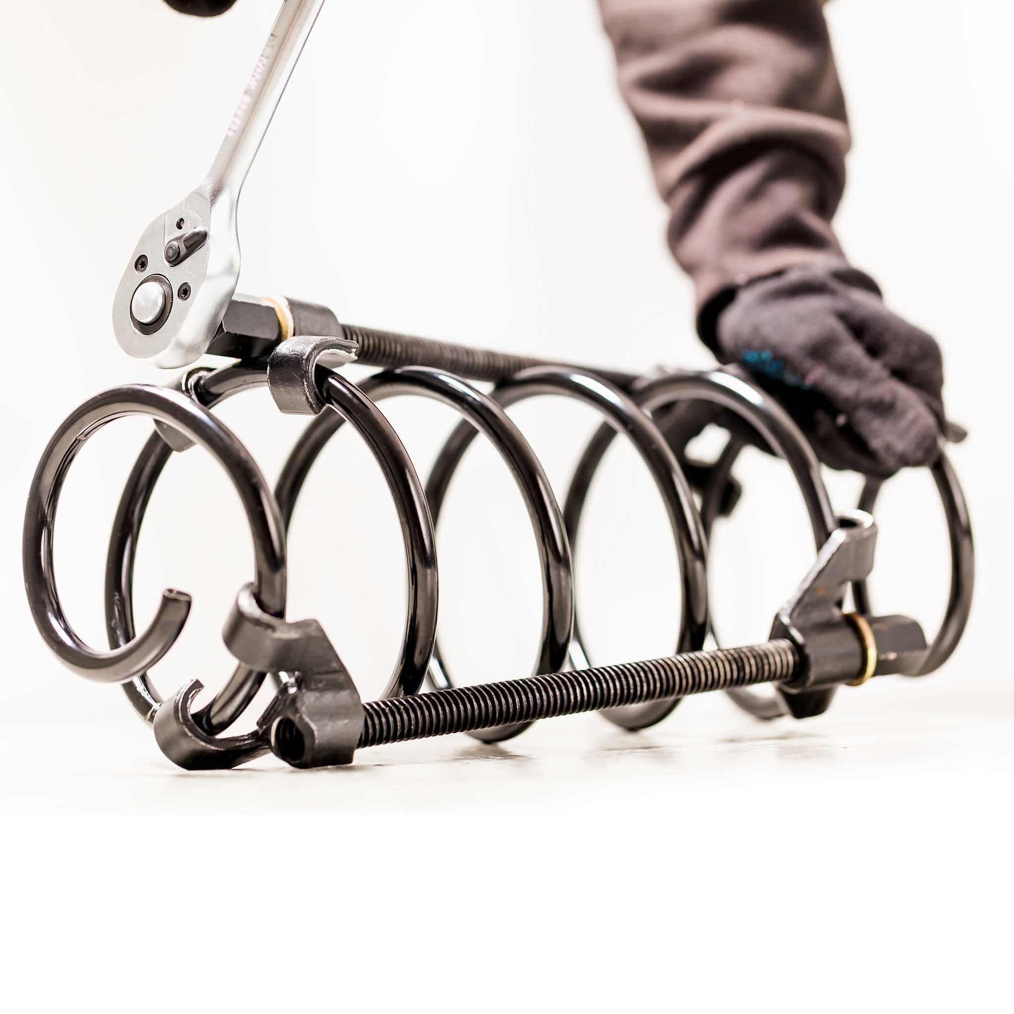Compresor De Muelles Para Suspensión De Moto - Kit Manual Para Desmontar Amortiguadores, Aleación Resistente, Diseño Ergonómico - Ideal Para Reparaciones En Casa