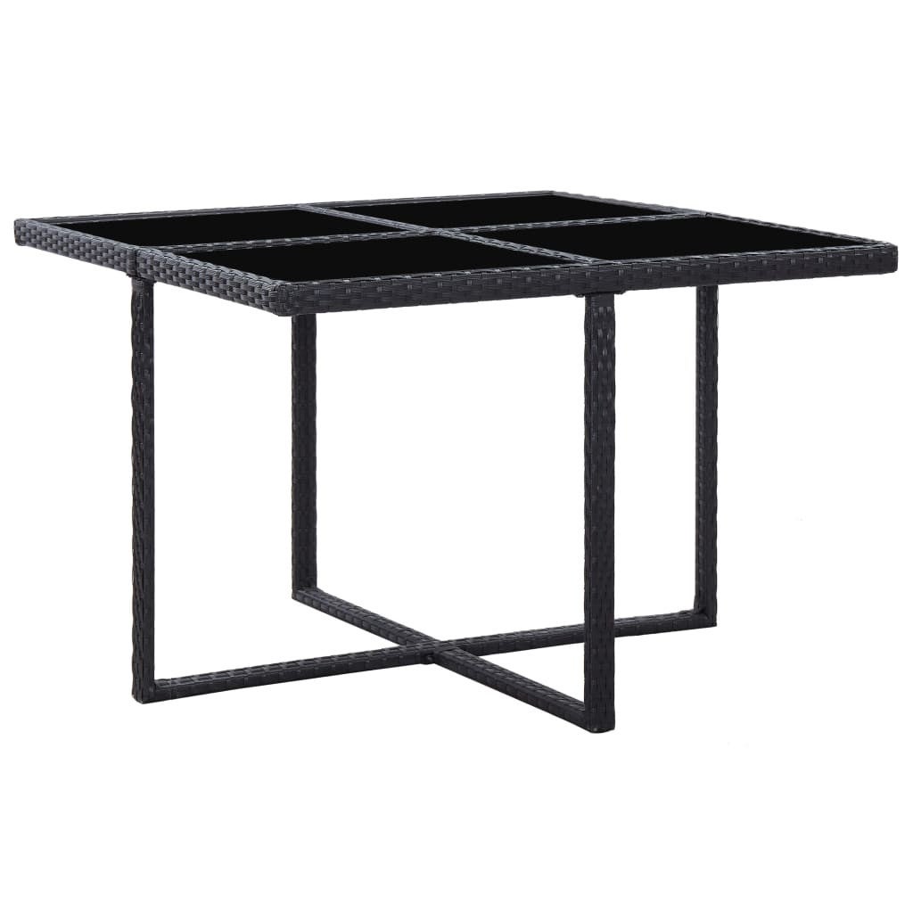 Salon de jardin 5 pcs avec coussins Résine tressée Noir 36 - 4