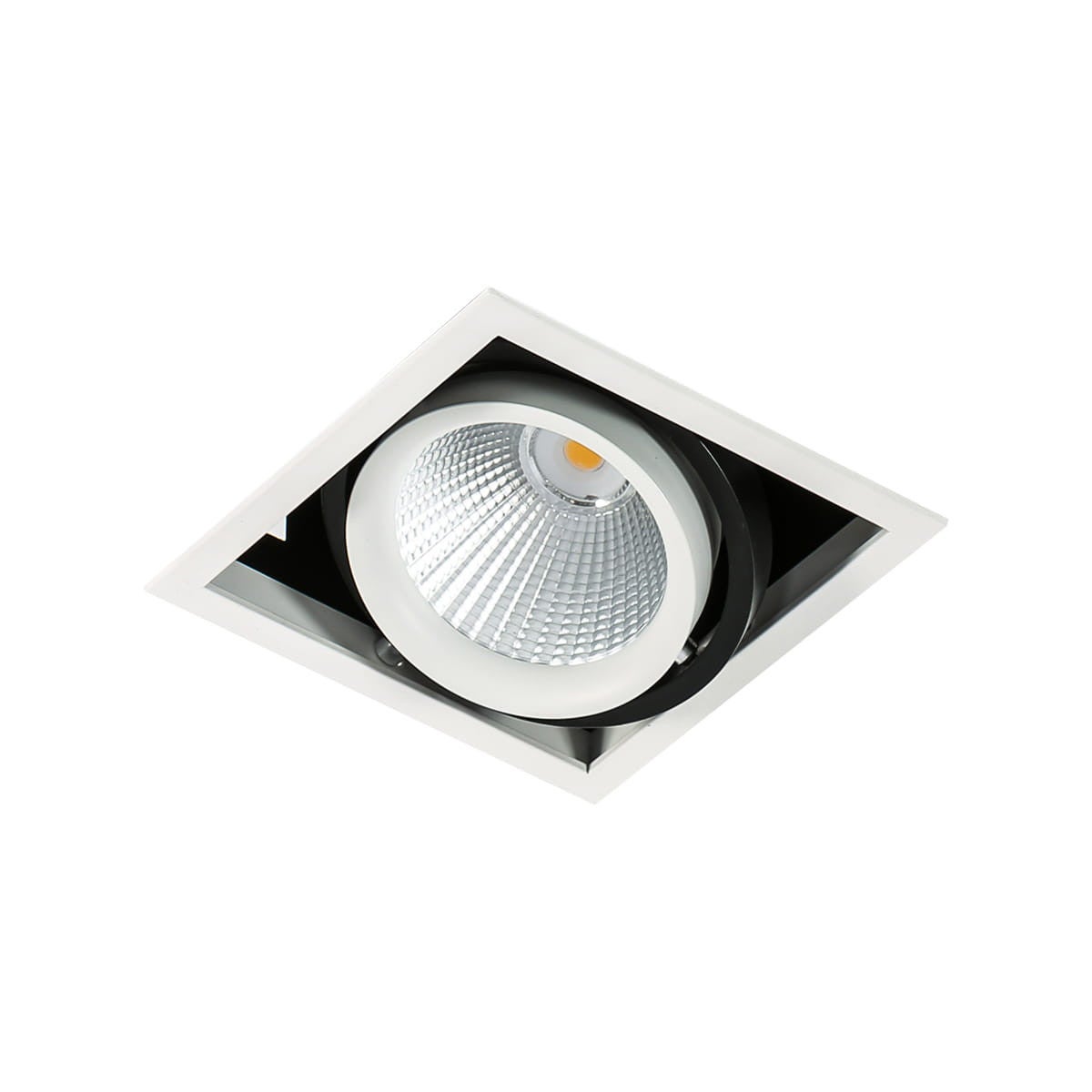 Oprawa stropowa sufitowa wpuszczana Vertico biało-czarna LED 18W 4000K 1550lm wym: 14 x 13,8 x 13,8 cm kwadratowa Italux