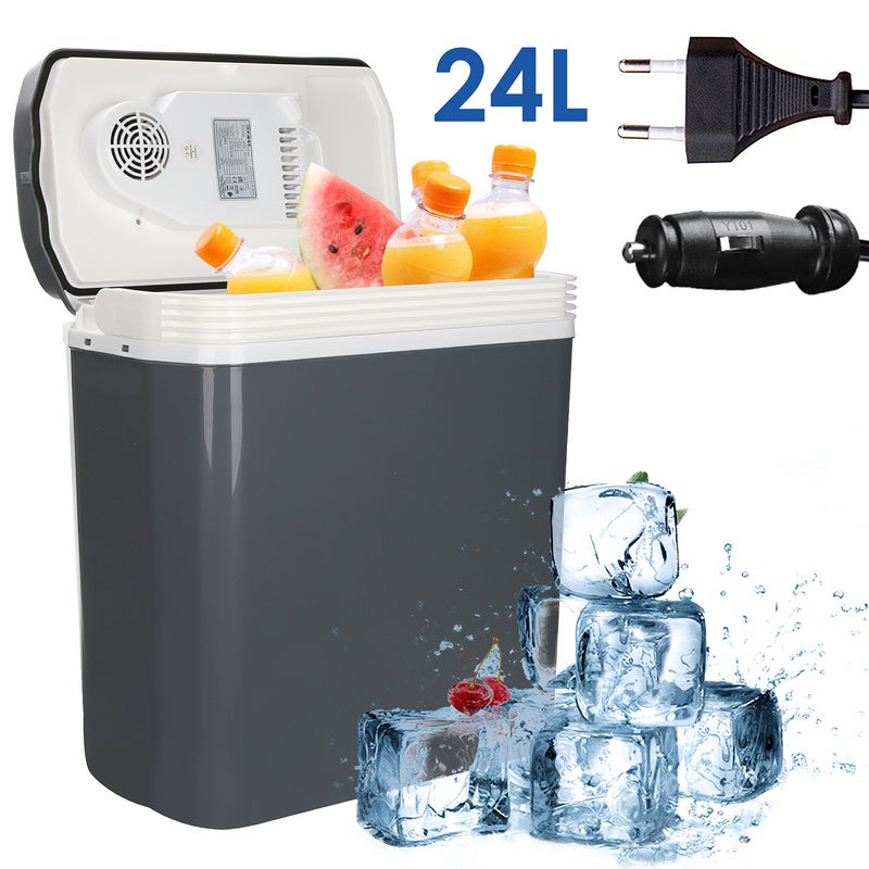 Nevera electrica 24 litros termoelectrica 12 voltios y 230 voltios mini nevera para el coche y camping mini nevera para el coche