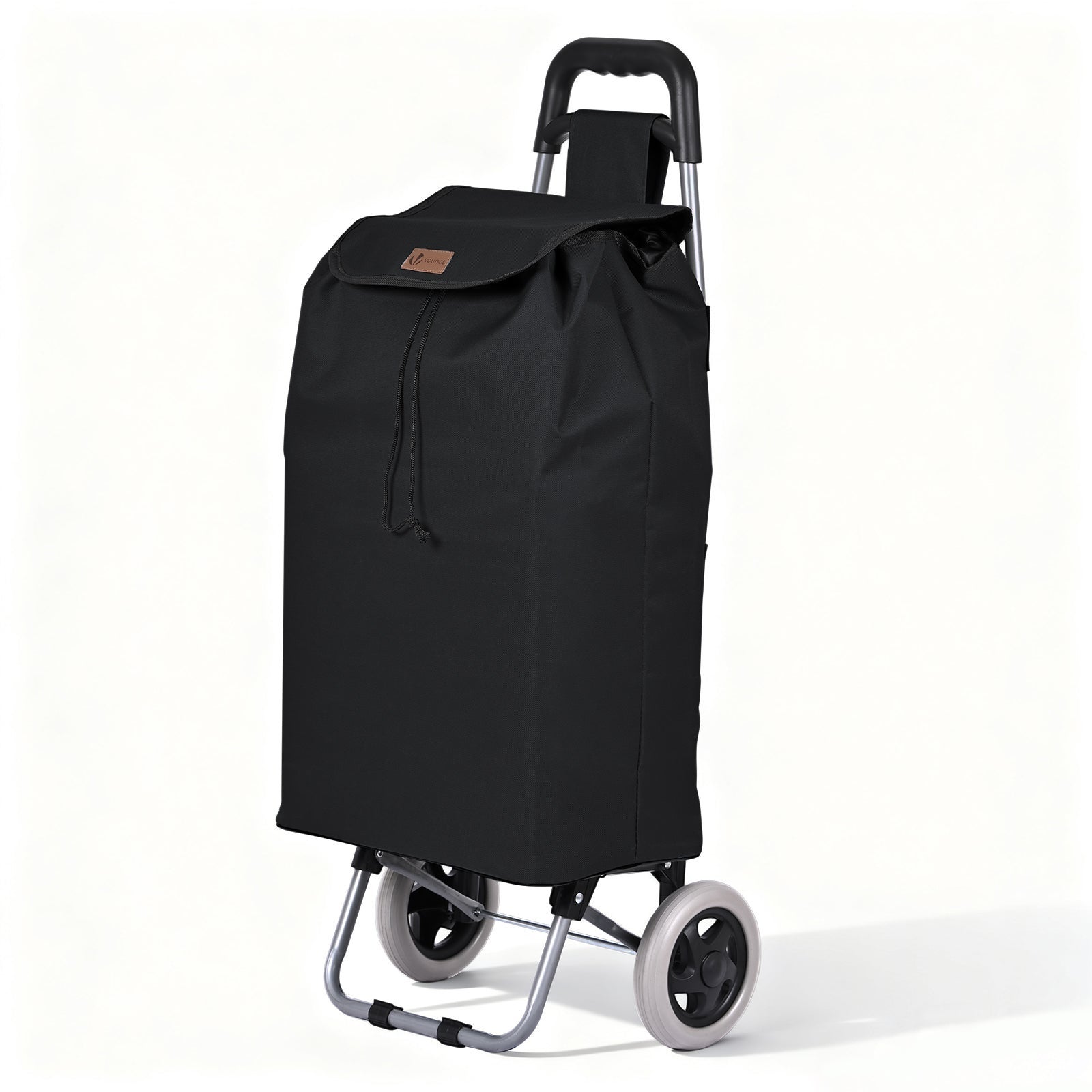 Carrello Spesa Pieghevole Con 6 Ruote E Sedile, Telaio In Alluminio, Borsa Rimovibile 40L, Carico Max 50 Kg, Colore Blu, Per Scale E Terreni Irregolari