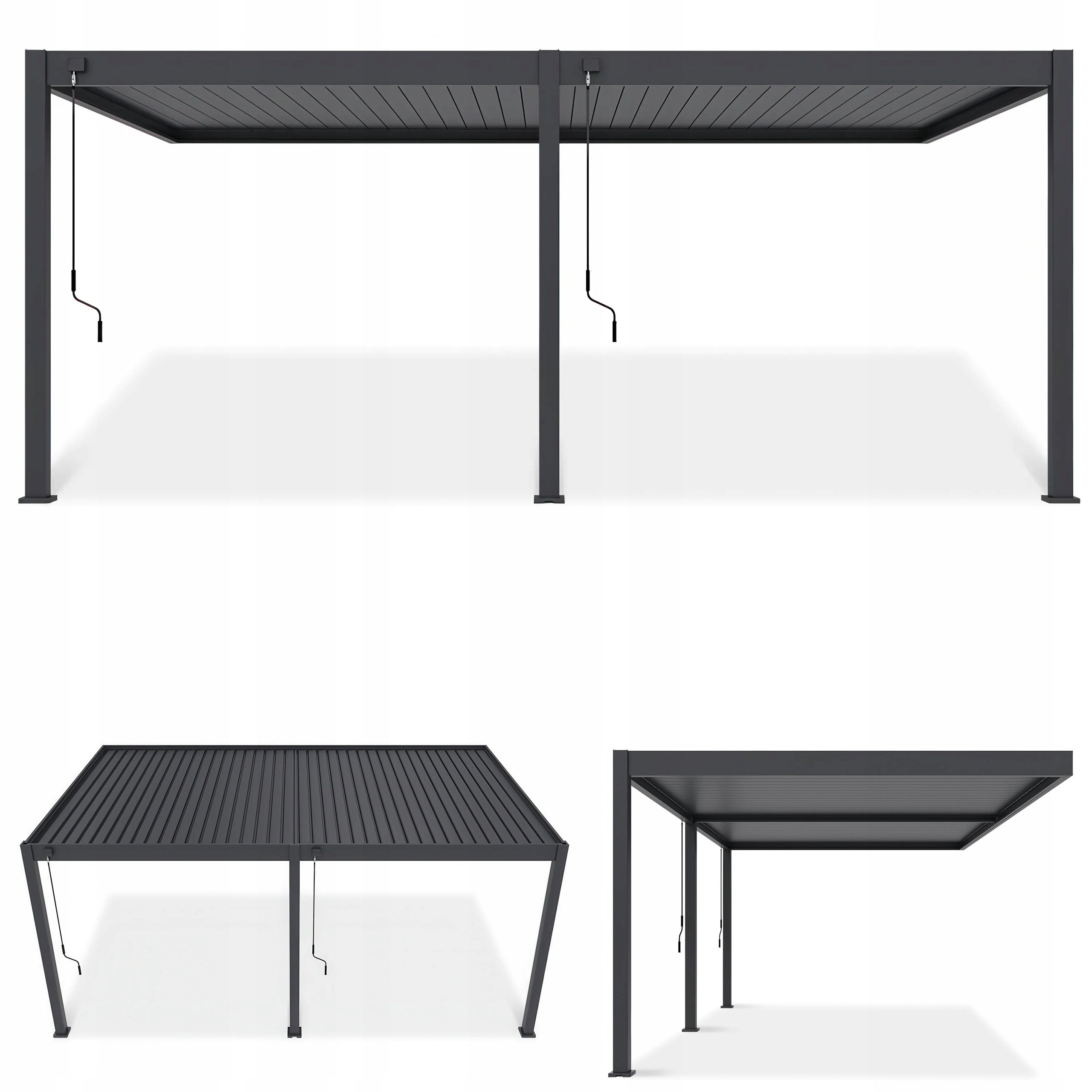 Pergola Aluminiowa Tarasowa przyścienna DELUXE Wall 3,6x6 Gutroof 1 szt