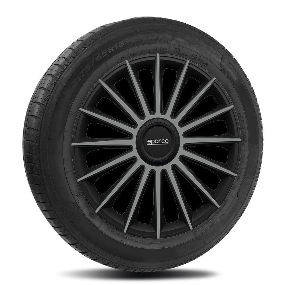 Set 4 Copricerchi 14 Pollici Copriruota Auto Lazio SPC1473SVBK Argento Nero 93382975