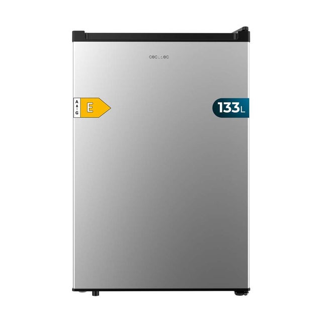 Cecotec Mini Nevera Bolero CoolMarket TT 133L Inox. Frigorífico Mini de 133L, 83,5 de Altura, Puerta Reversible, Crisper Box
