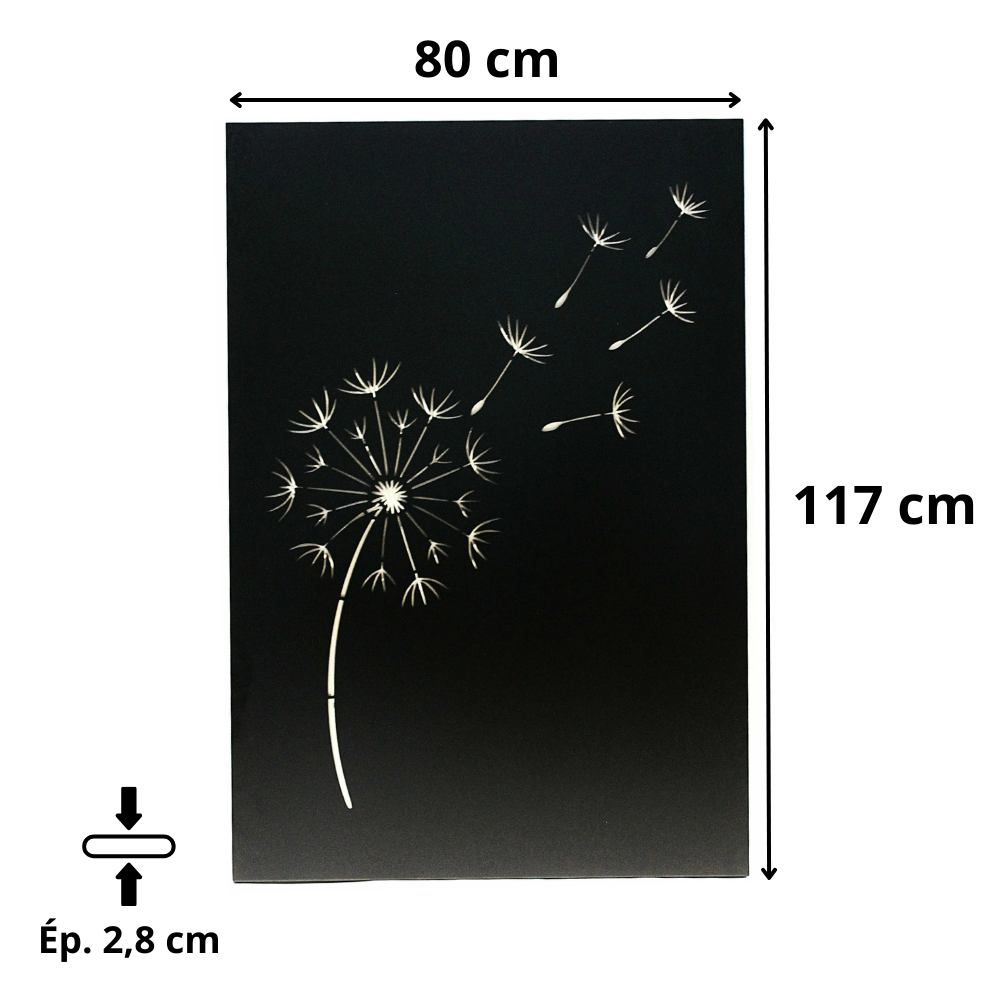 Plaque de protection murale verticale décorative en acier Dalven l.80 x H.117 cm Edilinox - 3